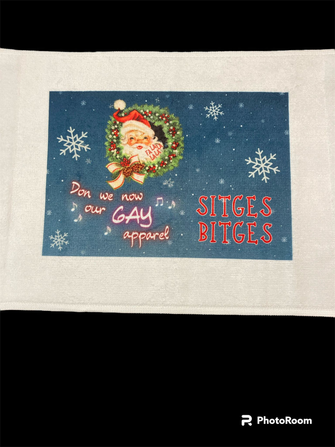Sitges Bitges X-mas Tea Towel