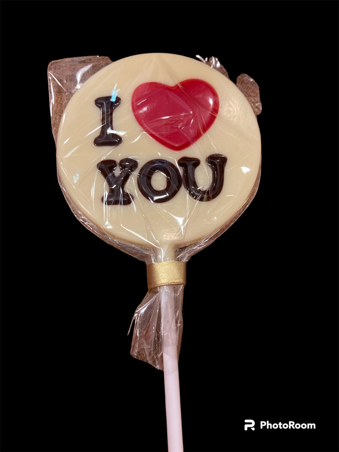 Chocolate I LOVE YOU Lollipop