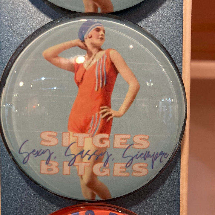Sitges Bitges Glass Magnet