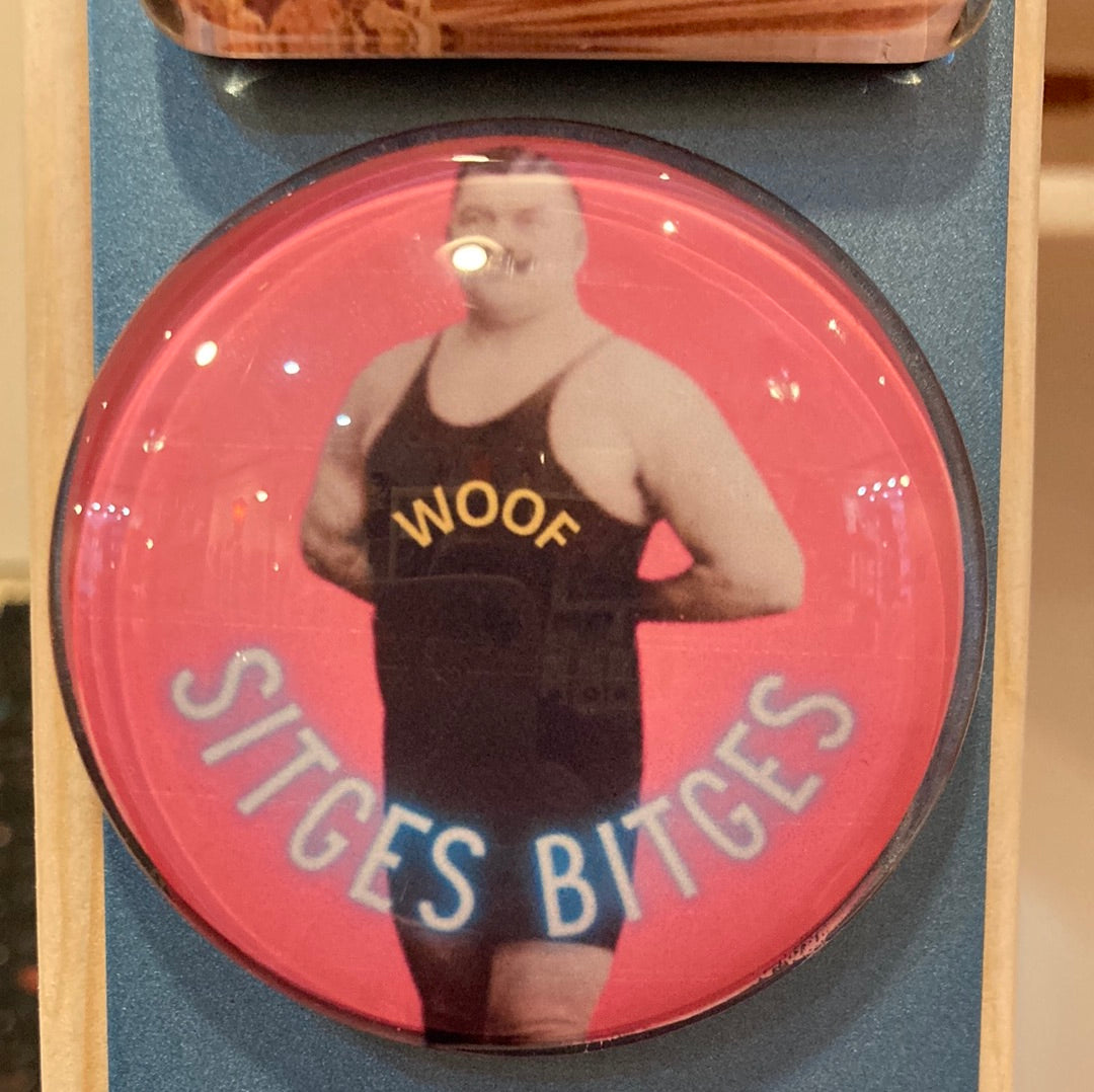 Sitges Bitges Glass Magnet