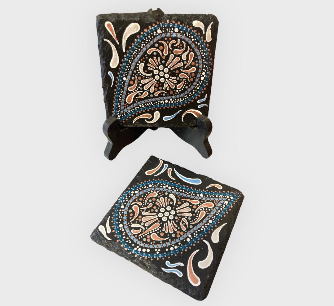 Nan-C-Lee Hand-painted slate tiles