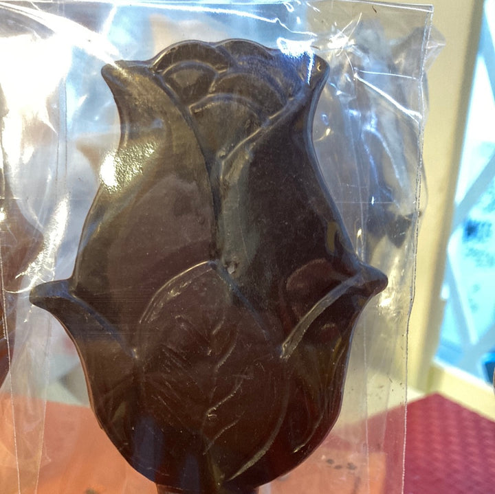 Large Chocolate Rose Lollipop