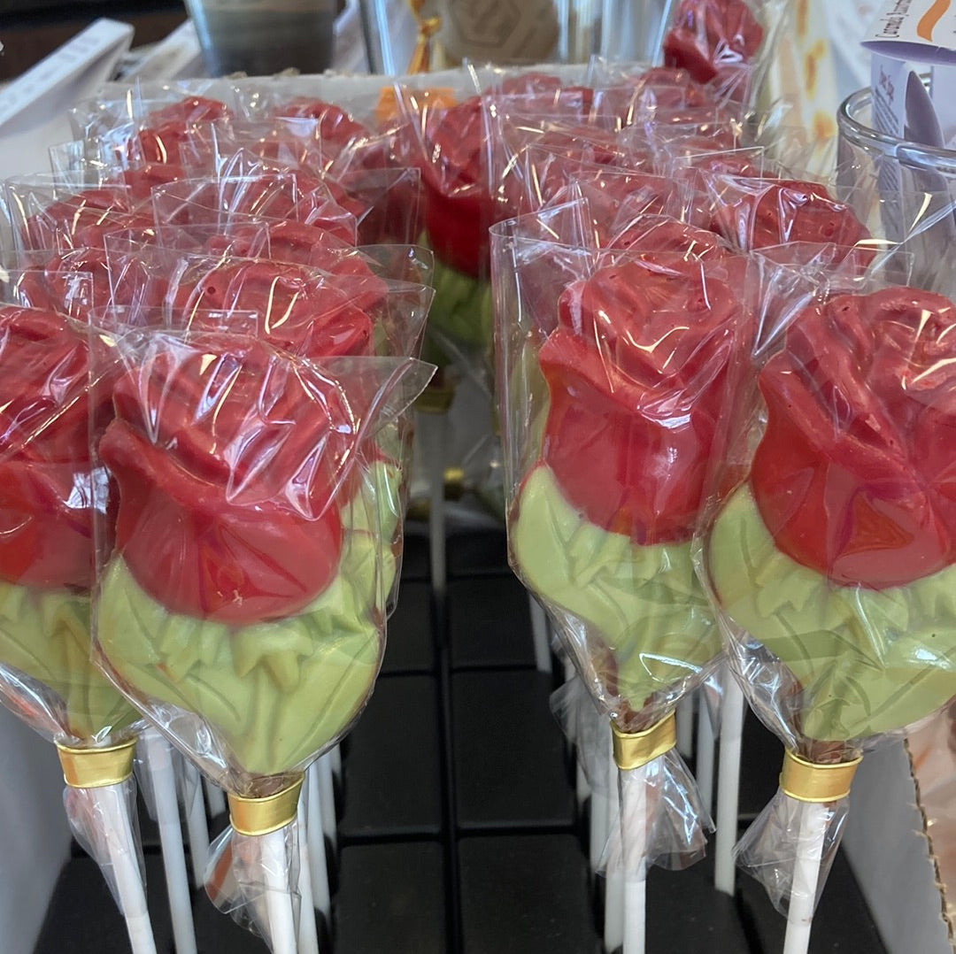 Chocolate Rose Lollipop