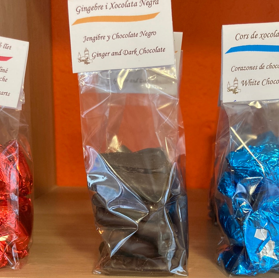 Chocolate-dipped Ginger