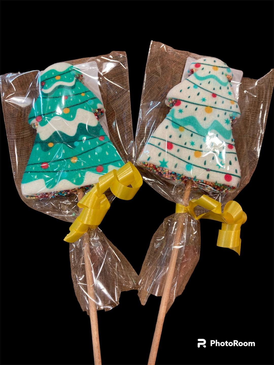 Christmas Tree Marshmallow Lollipop