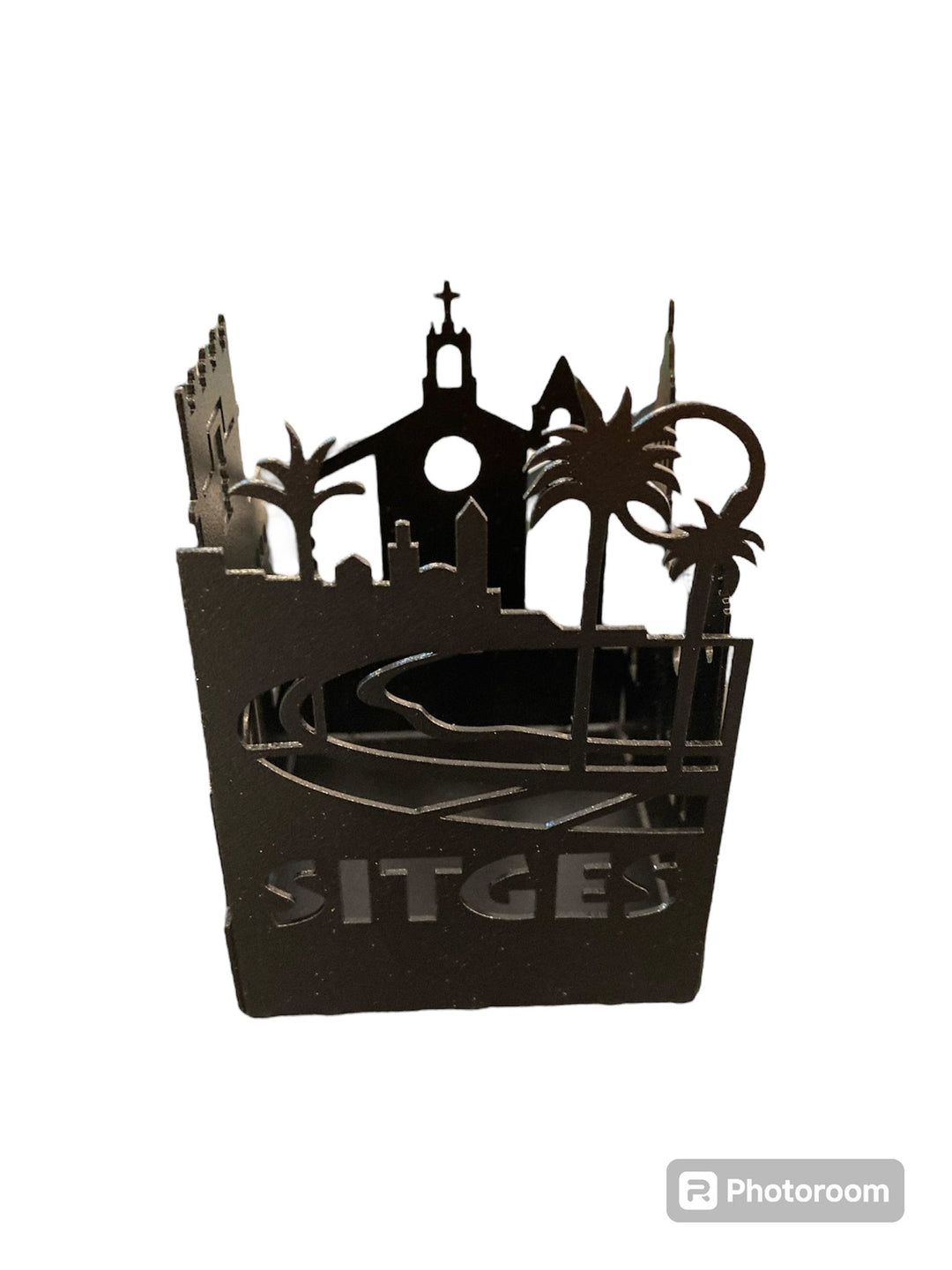 Sitges Cityscape Candle Holder