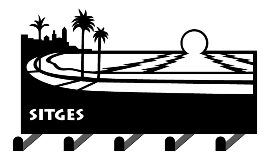 Sitges Cityscape Coat Rack
