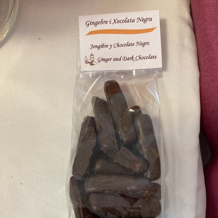 Chocolate-dipped Ginger