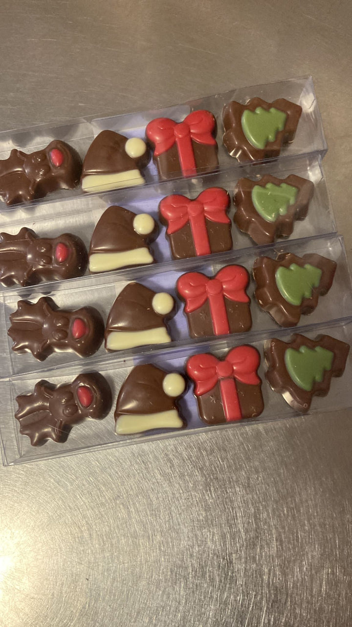 Solid Milk Chocolate Christmas Shapes